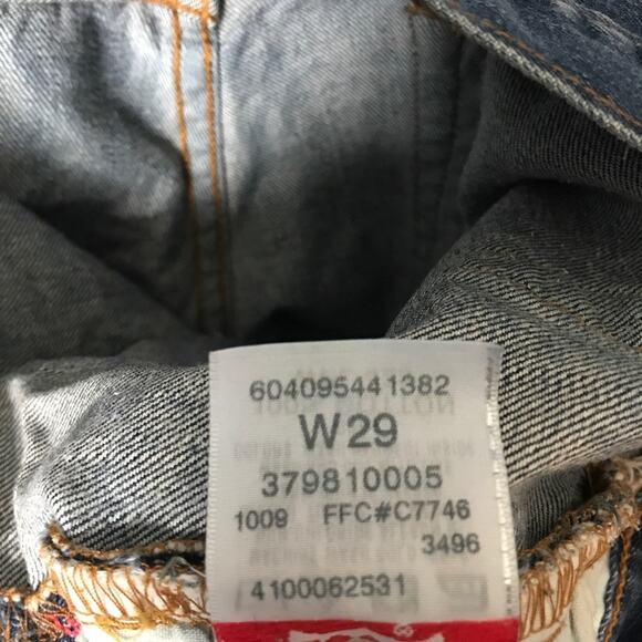 Levi’s Dark Wash Cutoff Denim Shorts | Low Rise Frayed Hot Shorts | W29 - Picture 6 of 6